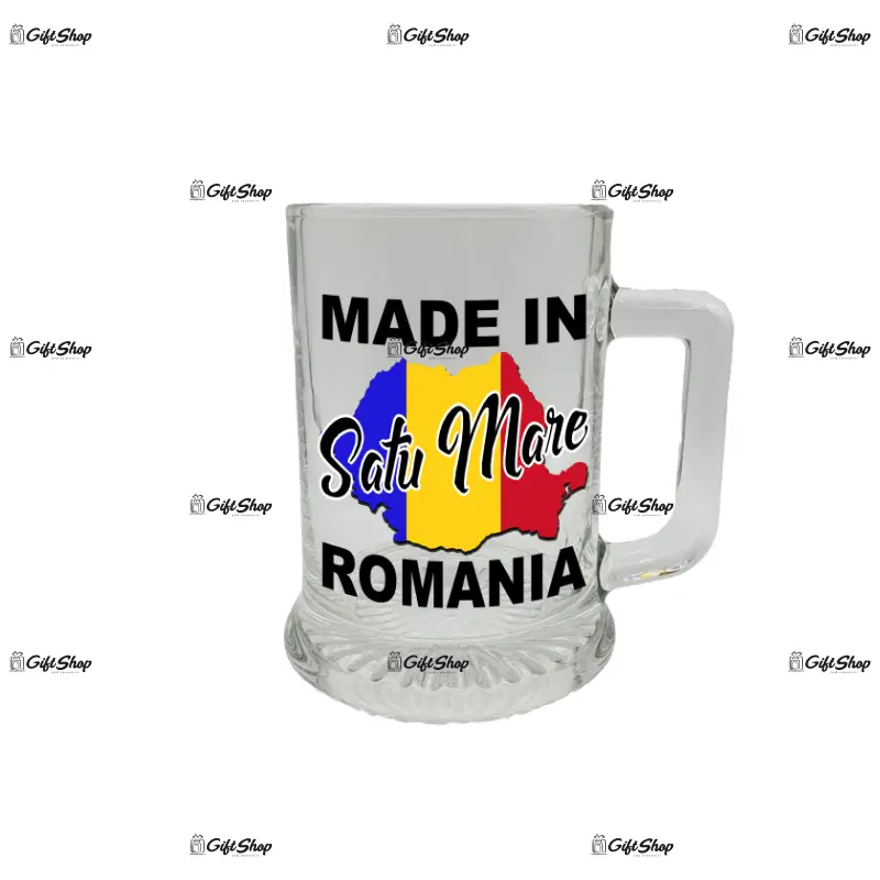 Made in satu-mare romania, halba cu mesaj